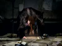 Big black dog force beastiality a girl
